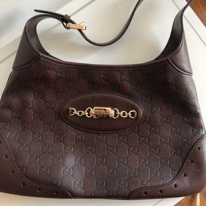 Gucci Punch Hobo Brown Guccissima Leather